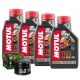 MF1812 Tagliando BMW S 1000 R / XR - 2013/2026 - 4 Olio Motul 7100 10W40 Filtro