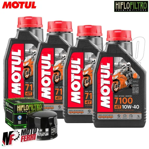 MF1812 Tagliando BMW S 1000 R / XR - 2013/2026 - 4 Olio Motul 7100 10W40 Filtro