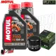 MF1814 Tagliando Honda Forza 350 da 2021 a 2024 - Olio Motul 7100 10W30 + Filtro