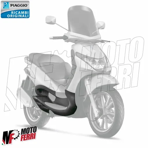 MF6698 Pedana Poggiapiedi Destra Grigio Origin Piaggio Beverly 125 200 400 500