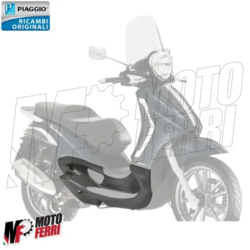 MF6698 Pedana Poggiapiedi Destra Grigio Origin Piaggio Beverly 125 200 400 500