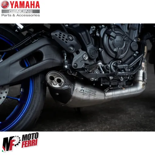 MF6702 Scarico Marmitta Akrapovic Omologata Yamaha MT07 mod 2021 2022 2023 2024