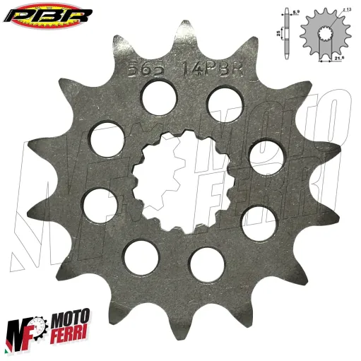 MF6713 Pignone PBR 14 Denti Passo 520 per CF Moto 650MT / 700MT mod 2019-2024