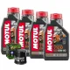 MF1803 Tagliando Kawasaki Ninja ZX10R (2006/2024) 4 Olio Motul 7100 10W40 Filtro