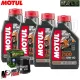 MF1803 Tagliando Kawasaki Versys 1000 (2012/2024) 4 Olio Motul 7100 10W40 Filtro
