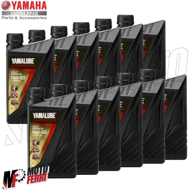 MF6718 - 12 Litri Olio Motore Yamalube 15W50 Yamaha Moto 100% Sintetico