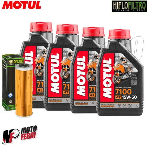 MF6723 Tagliando Ducati Panigale 1199 / 1299 - 4L Olio Motul 7100 15W50 Filtro