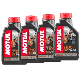 MF6725 - 4 Litri Olio Motore Motul 7100 20W50 100% Sintetico Harley Davison