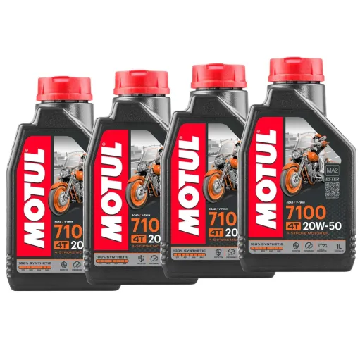 MF6725 - 4 Litri Olio Motore Motul 7100 20W50 100% Sintetico Harley Davison