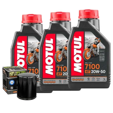 MF6726 Tagliando Harley Davidson 883 Sportster - 3L Olio Motul 7100 20W50 Filtro