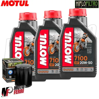 MF6726 Tagliando Harley Davidson 883 Sportster - 3L Olio Motul 7100 20W50 Filtro