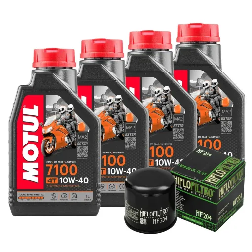 MF1808 Tagliando Triumph Street Triple 675 - 4Lt Olio Motul 7100 10W40 + Filtro