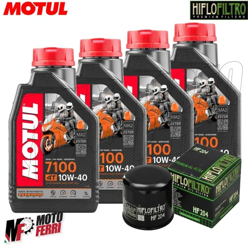 MF1808 Tagliando Triumph Street Triple 675 - 4Lt Olio Motul 7100 10W40 + Filtro