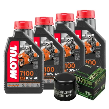 MF1808 Tagliando Triumph Street Triple 765 - 4Lt Olio Motul 7100 10W40 + Filtro