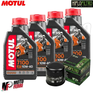 MF1808 Tagliando Triumph Street Triple 765 - 4Lt Olio Motul 7100 10W40 + Filtro