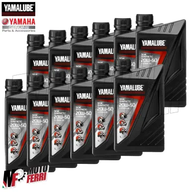MF6732 - 12 Litri Olio Motore Yamalube 20W50 Yamaha Moto Semi Sintetico