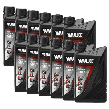 MF6734 - 12 Litri Olio Motore Yamalube 10W40 Semi Sintetico Moto Scooter 4T