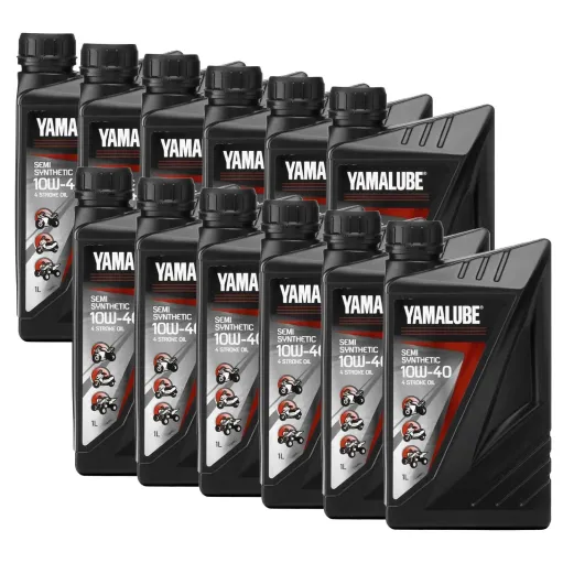 MF6734 - 12 Litri Olio Motore Yamalube 10W40 Semi Sintetico Moto Scooter 4T