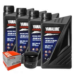 MF6736 Tagliando Yamaha R1 mod 2007/2024 - 4L Olio Yamalube RS4GP 10W40 + Filtro