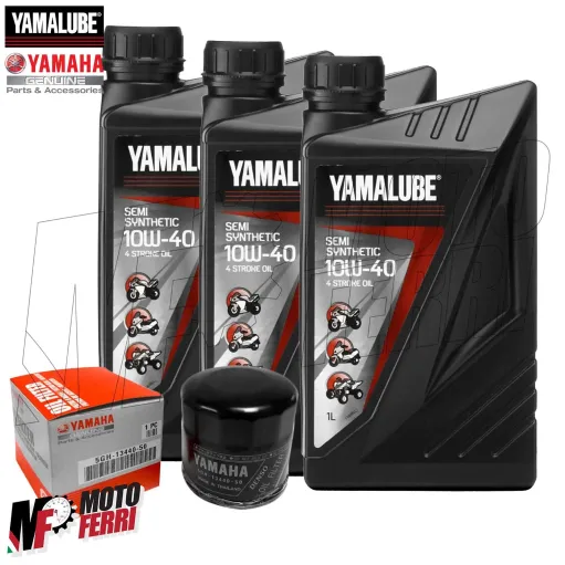 MF6738 Tagliando Yamaha Tracer 9 900 2016/2025 - 3L Olio Yamalube 10W40 + Filtro