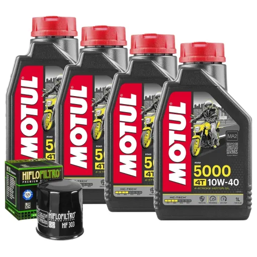 MF6739 Tagliando Honda VT 600 Shadow 1988/2007 - 4L Olio Motul 5000 10W40 Filtro