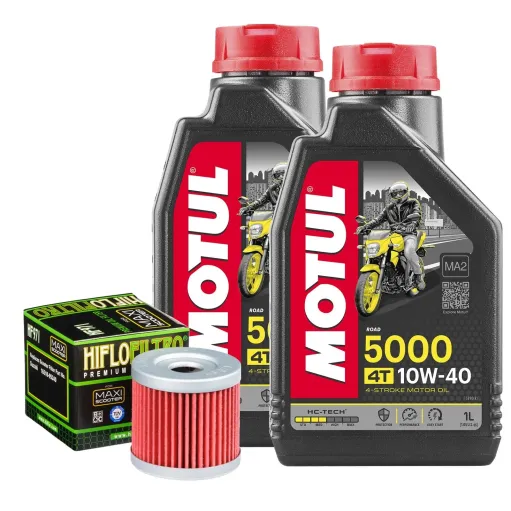 MF6740 Tagliando Suzuki Burgman 200 2007/2020 - 2L Olio Motul 5000 10W40 Filtro