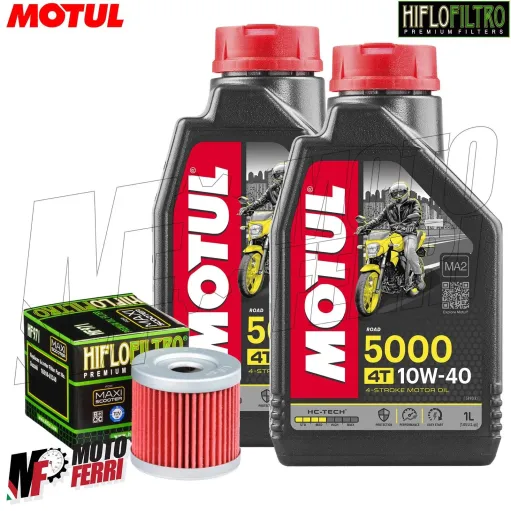MF6740 Tagliando Suzuki Burgman 125 2002/2020 - 2L Olio Motul 5000 10W40 Filtro
