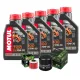 MF6742 Tagliando Honda CRF 1100 Africa Twin - 5L Olio Motul 7100 10W30 + Filtro