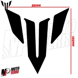 MF6748 Kit 2 Adesivo Emblema Logo Yamaha MT125 MT03 MT07 MT09 MT10 Nero 9,5x10cm 2