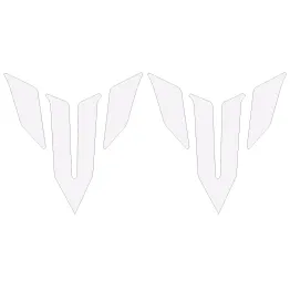 MF6748 Kit Adesivo Emblema Logo Yamaha MT125 MT03 MT07 MT09 MT10 Bianco 9,5x10cm