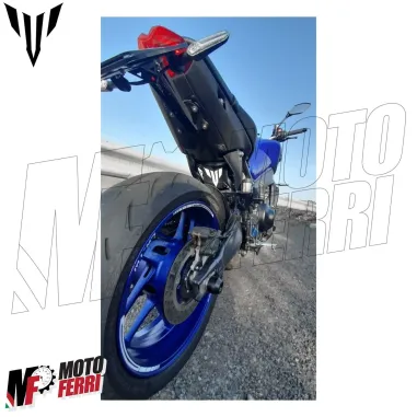 MF6748 Kit Adesivo Emblema Logo Yamaha MT125 MT03 MT07 MT09 MT10 Bianco 9,5x10cm