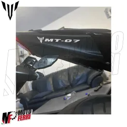 MF6826 Kit 2 Adesivo Emblema Logo Yamaha MT-07 Bianco Lucido 10x1,65cm 2