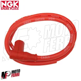 MF0882 Cavo Candela Silicone Rosso NGK Racing Pipetta Vespa 50 Special RLN K S XL HP 125 ET3 PRIMAVERA 125 150 200 PE PX 2