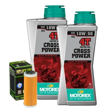 MF6769 Tagliando KTM SX-F 450 2007/2024 - Olio Motorex Cross Power 10W50 Filtro