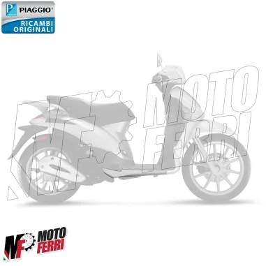 MF6773 Sotto Pedana Bianco 544 Originale Piaggio Liberty 50 125 MOC (2009/2013)