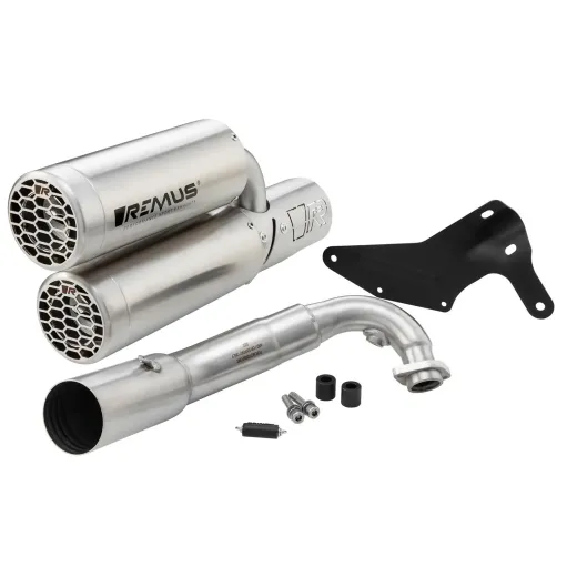 MF6779 Marmitta + Collettore Remus Double Mesh Vespa GTS 300 HPE mod 2021 / 2024