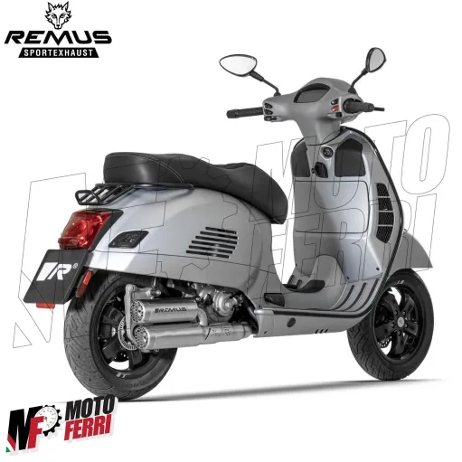 MF6779 Marmitta + Collettore Remus Double Mesh Vespa GTS 300 HPE mod 2021 / 2024