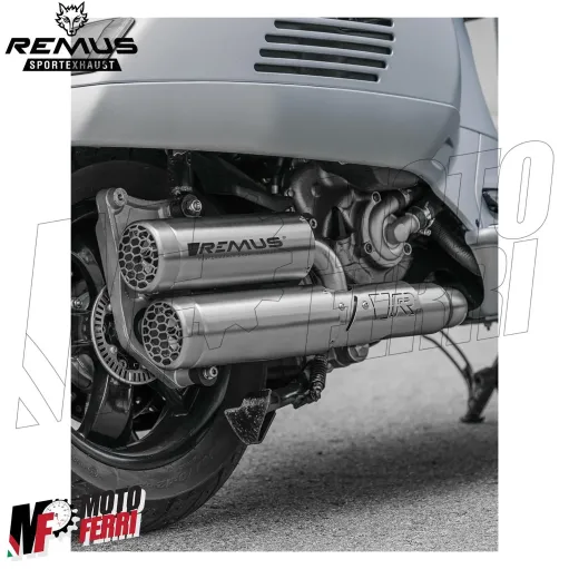 MF6779 Marmitta + Collettore Remus Double Mesh Vespa GTS 300 HPE mod 2021 / 2024