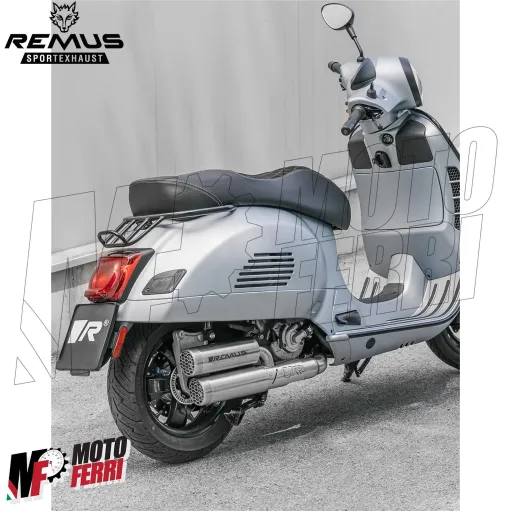 MF6779 Marmitta + Collettore Remus Double Mesh Vespa GTS 300 HPE mod 2021 / 2024