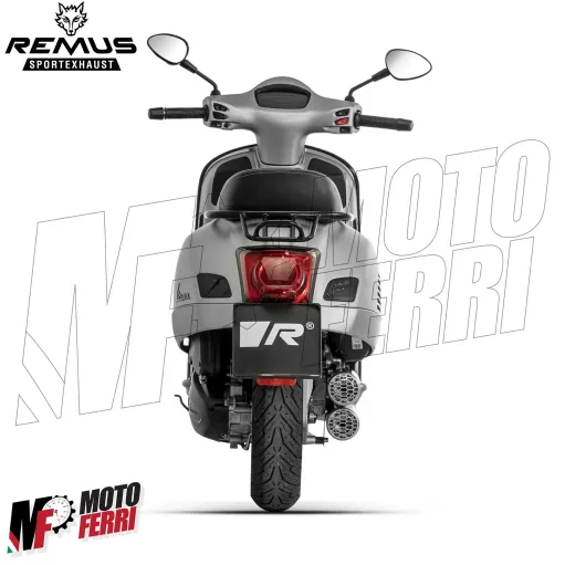 MF6779 Marmitta + Collettore Remus Double Mesh Vespa GTS 300 HPE mod 2021 / 2024