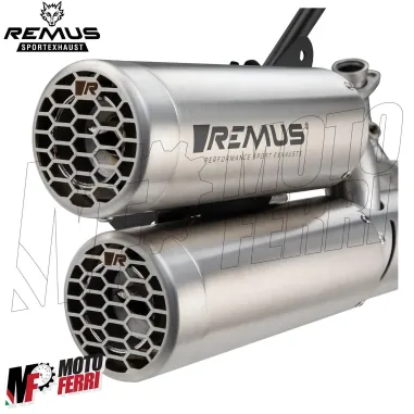 MF6779 Marmitta + Collettore Remus Double Mesh Vespa GTS 300 HPE mod 2021 / 2024