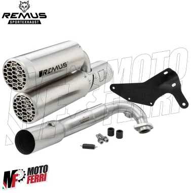 MF6779 Marmitta + Collettore Remus Double Mesh Vespa GTS 300 HPE mod 2021 / 2024