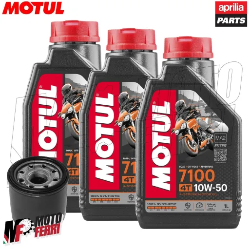 MF6788 Tagliando Aprilia RS660 da 2020 a 2026 - 3L Olio Motul 7100 10W50 Filtro