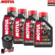 MF6789 Tagliando Aprilia Tuono 1000 2009/2018 - 4L Olio Motul 7100 5W40 + Filtro