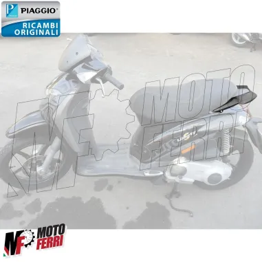 MF6803 Portapacchi Posteriore Nero Opaco Originale Piaggio Liberty S 50 125 200