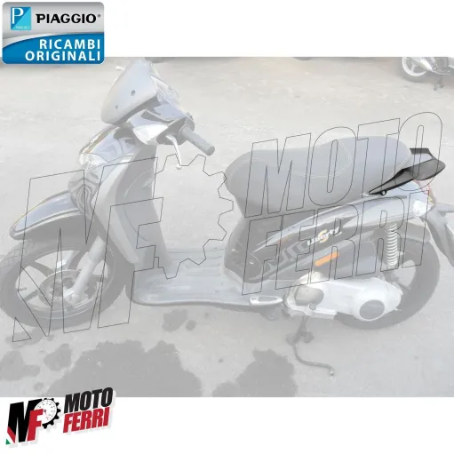 MF6803 Portapacchi Posteriore Nero Opaco Originale Piaggio Liberty S 50 125 200