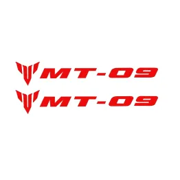 MF6823 Kit 2 Adesivo Emblema Logo Yamaha MT-09 Rosso Lucido 10x1,65cm