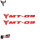 MF6823 Kit 2 Adesivo Emblema Logo Yamaha MT-09 Rosso Lucido 10x1,65cm