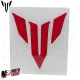 MF6830 Kit Adesivo Emblema Logo Yamaha MT125 MT03 MT07 MT09 MT10 Rosso 9,5x10cm