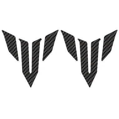 MF6830 Kit Adesivo Emblema Logo Yamaha MT03 MT07 MT09 MT10 Carbon Look 9,5x10cm